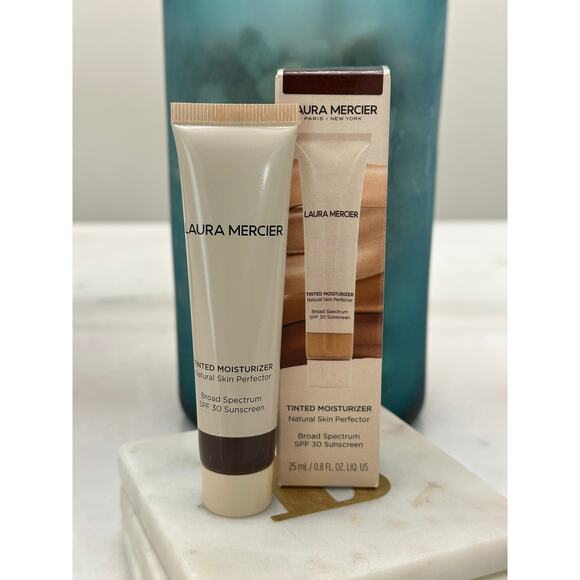 Laura Mercier NIB Tinted Moisturizer Natural Skin Perfector 0.8 fl oz 6C1 Cacao - Picture 2 of 5